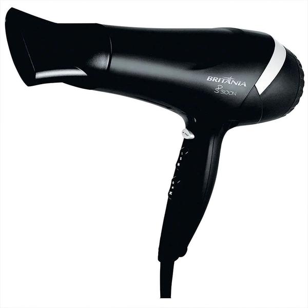 Secador De Cabelo Britânia SP3100 2000W Cor Preto 127V Secador De Cabelo Britânia SP3100 2000W Cor Preto 127V