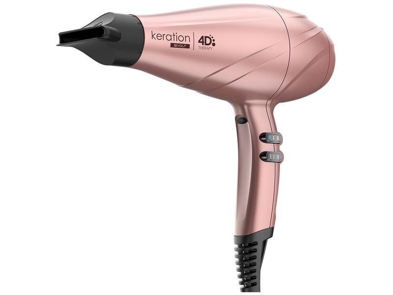 Imagem de Secador de Cabelo GAMA Italy Rosé 2500W 3 Velocidades Keration 4D