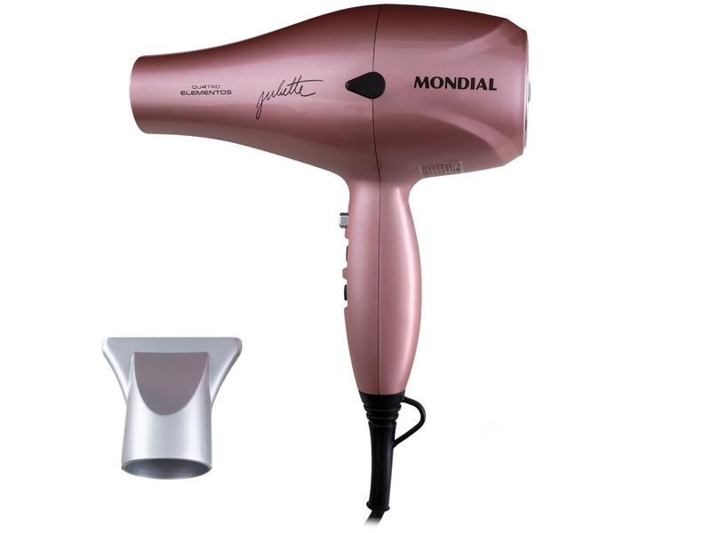 Secador de Cabelo Mondial Juliette Golden Rose - Cerâmica 2000W 2 Velocidades Secador de Cabelo Mondial Juliette Golden Rose - Cerâmica 2000W 2 Velocidades