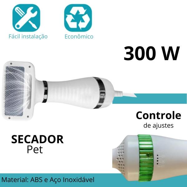 Imagem de Secador De Pelo DS Escova Pente Pet Tosa Profissional Portátil 110V design moderno