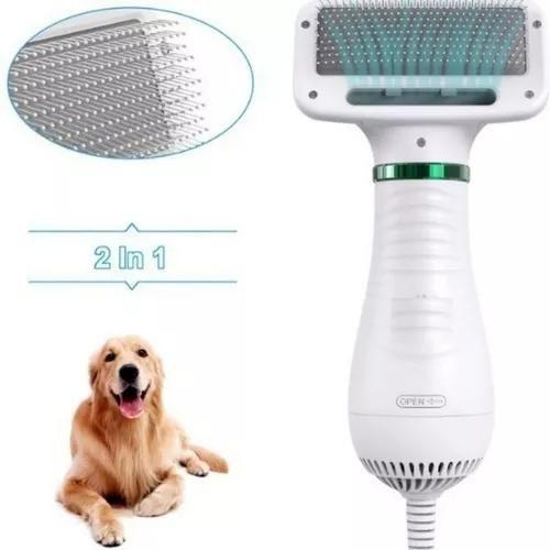 Imagem de Secador de Pelos Escova Para Cães 2 em 1 Pet Grooming Dryer