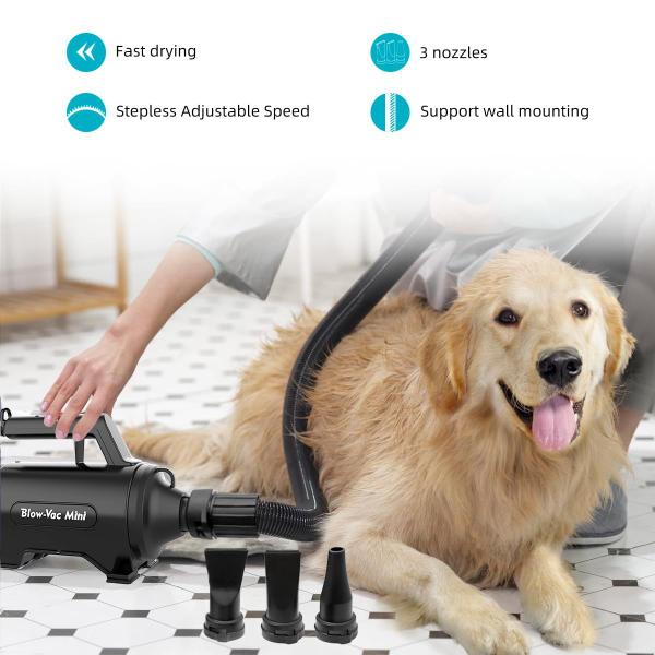 Imagem de Secador para cães Shernbao SMD-06P High Velocity Professional Black