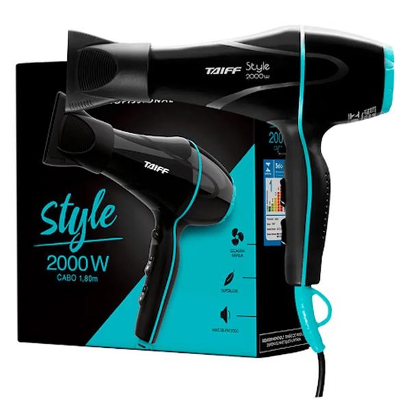 Secador Taiff Style Preto 2000W 127V Secador Taiff Style Preto 2000W 127V
