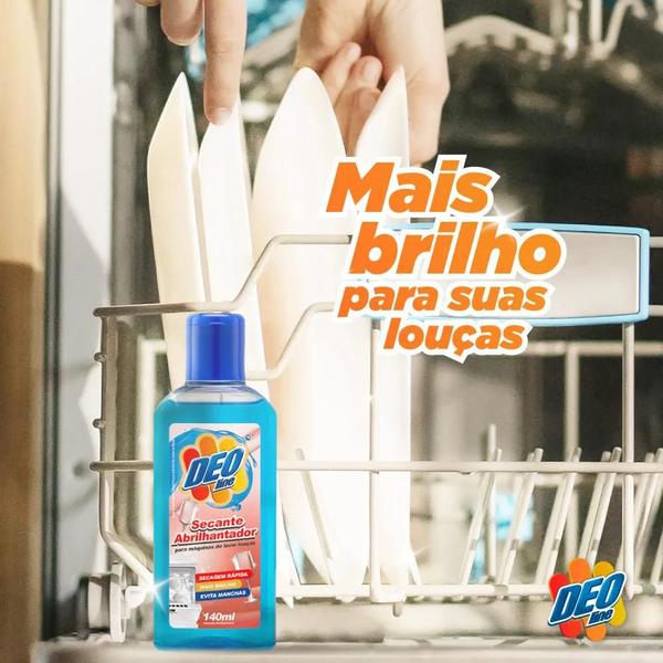 Imagem de Secante Abrilhantador para Maquina de Lavar Louças Deoline 140ml Deoline