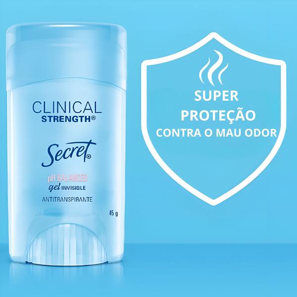 Imagem de Secret Clinical Desodorante Gel Invisible Ph Balanced 45g 