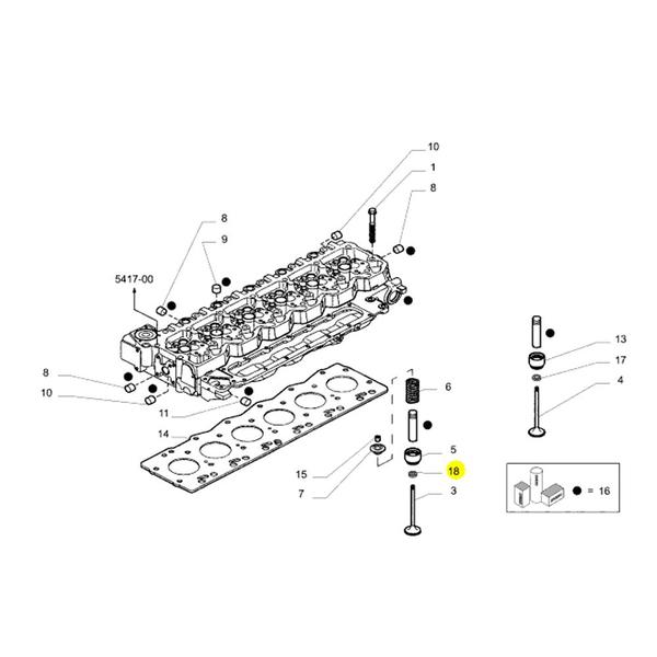 Imagem de Sede Valvula Escape Para Iveco Tector - 4897106