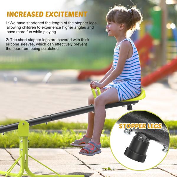 Imagem de Seesaw Iyoyo Teeter Totter para crianças ao ar livre, de 4 a 8 anos, Light G