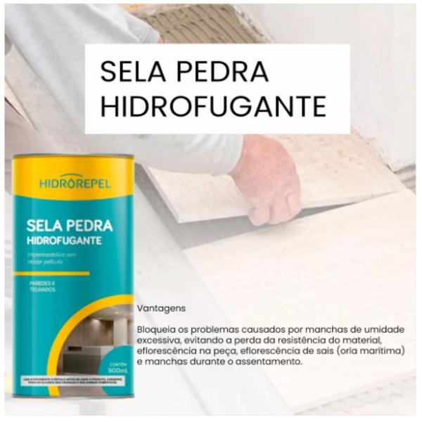 Imagem de Sela Pedras 900ml Impermeabiliza Hidrofugante Hidrorepel