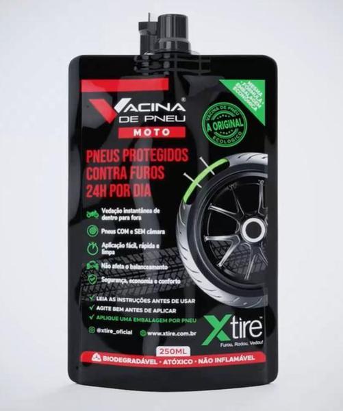 Imagem de Selante De Pneu Moto Blindagem Anti Furos Xtire 250ml