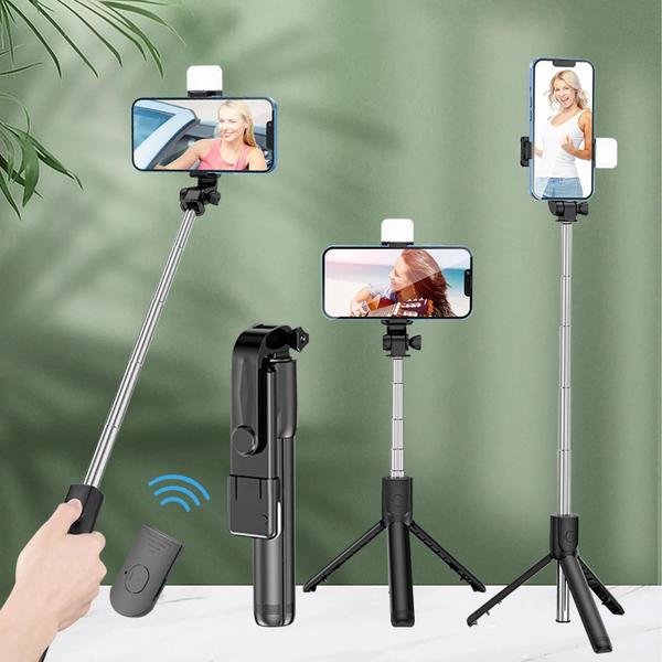 Imagem de Selfie Stick com Tripé Telescópico 700mm - Suporte Portátil para Celular