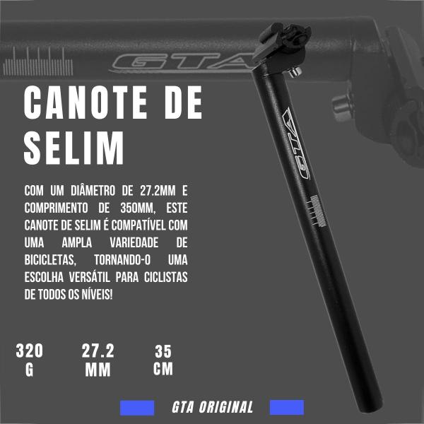 Imagem de Selim Banco Bike Mtb Vazado Com Canote 27.2mm Selim De Bicicleta Confortável aro 26 Bike Antiprostático Trilho Comfort Sem Mola Canote Com Carrinho