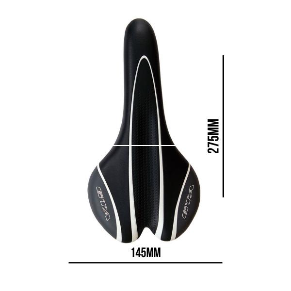 Imagem de Selim/Banco MTB gta nx preto/cinza 275mm x 145mm Barato Envio rápido