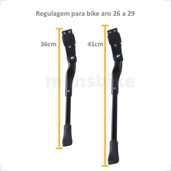 Imagem de Selim Banco P/ Bicicleta 2 Molas Confortável + Pezinho Descanso Aro 26 À 29 + Par Manoplas