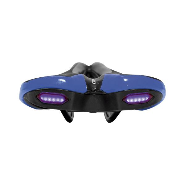 Imagem de Selim Kit MTB GTS Prime LED + Manopla HY-229 Preto Azul