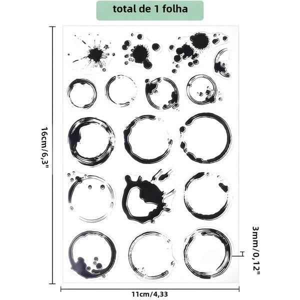 Imagem de Selo Transparente Para Manchas De Chá E Café, Silicone Transparente 43x63 Polegadas Para Fazer