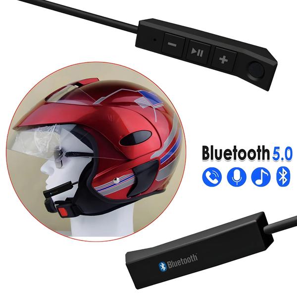 Imagem de Sem Fio Bt5.0 Capacete Da Motocicleta Fone De Ouvido À Prova Dwaterproof Água Handsfree Estéreo