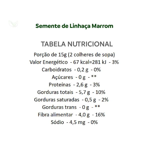 Semente de Linhaça Marrom Integral Premium Qualidade Superior Kit 3 100g - Grupo Rocha Saúde Imagem de Semente de Linhaça Marrom Integral Premium Qualidade Superior Kit 3 100g
