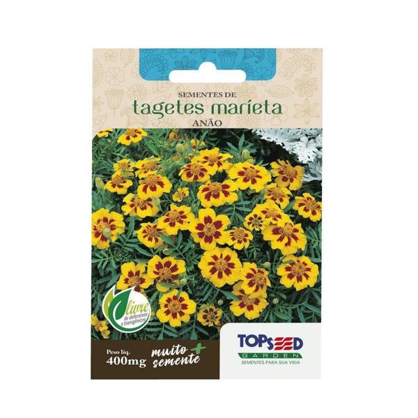 Imagem de Semente de Tagetes Anão Marieta 400mg TOPSEED