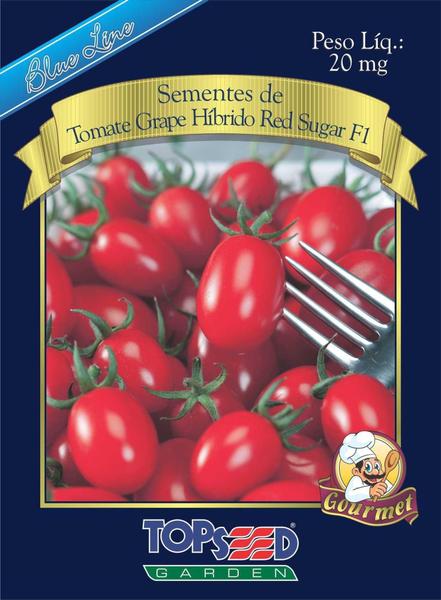 Imagem de Semente Top Seed Blue Line Gourmet Tomate Grape Híbrido Red Sugar - Topseed