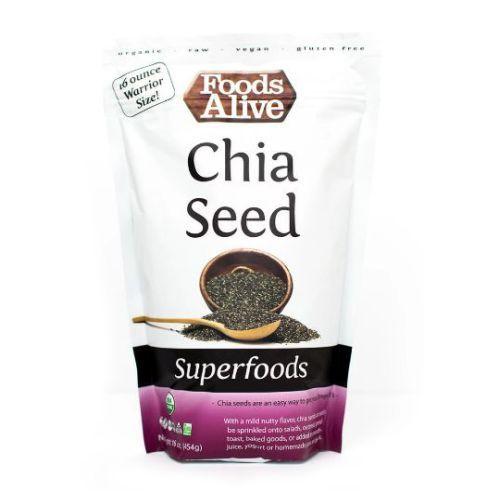 Imagem de Sementes de Chia Orgânicas 16 Oz por Alimentos Vivos