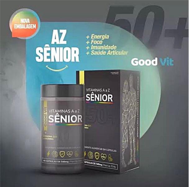 Imagem de Senior A-z + Coenzima Q10 E Arginina 60 Capsulas. Good Vit