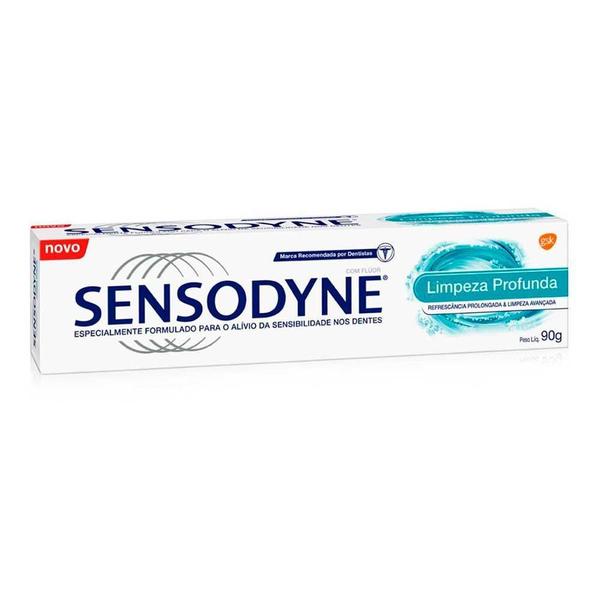 Imagem de Sensodyne creme dental limpeza profunda com 90g