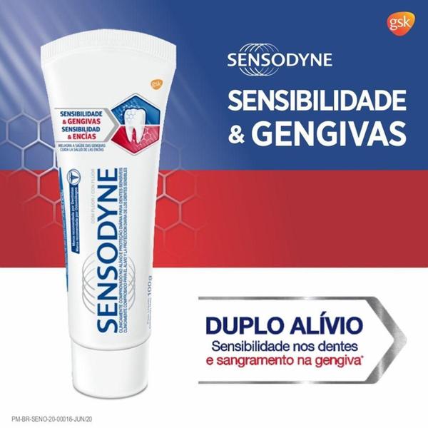 Imagem de Sensodyne Sensibilidade e Gengivas Creme Dental 100g