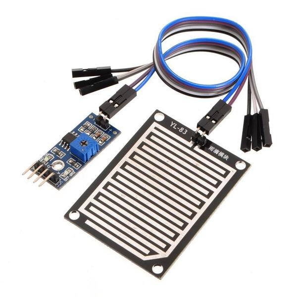 Imagem de Sensor De Chuva E Gotas Pingos Água + Cabos Para Arduino