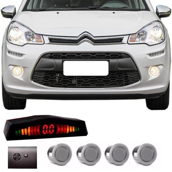 Imagem de Sensor de Estacionamento 4 Pontos Citroen C3 Com Alerta Sonoro