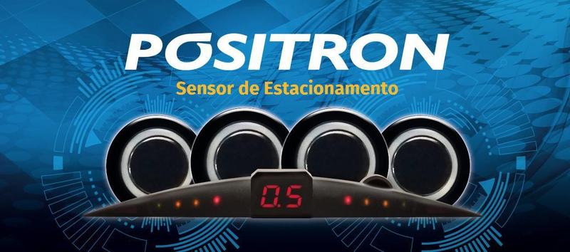 Imagem de Sensor De Estacionamento Positron 4 Sensores Ps220 Prata