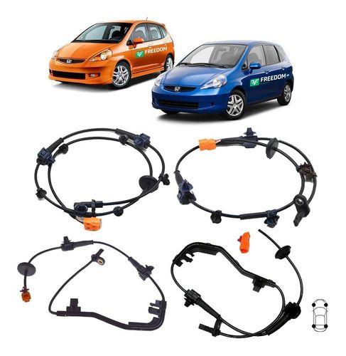 Imagem de Sensor de freio abs honda fit 2003 á 2008 dianteiro/ traseiro - kit c/ 4 unidades