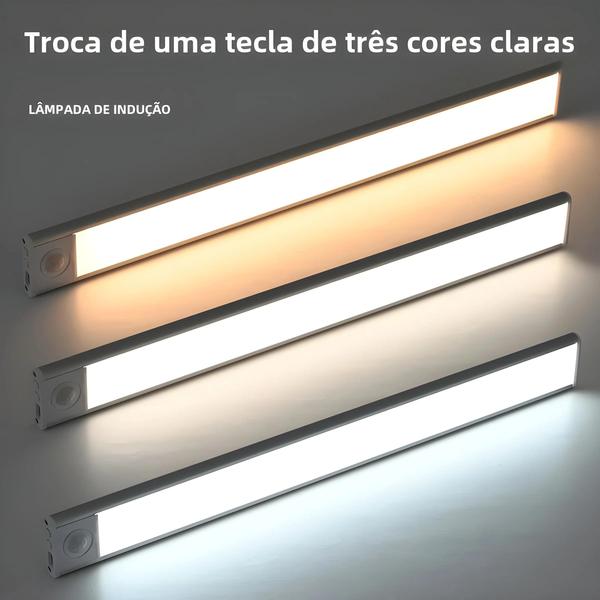 Imagem de Sensor de Movimento LED - Luz Noturna Sem Fio com USB para Cozinha e Quarto