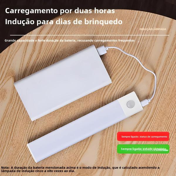 Imagem de Sensor de Movimento LED Sem Fio - Luz Noturna Recarregável via USB para Cozinha