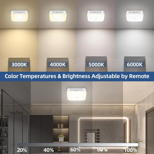 Imagem de Sensor de movimento Lights Eneru Recarregável Ceiling 500LM 2Pk