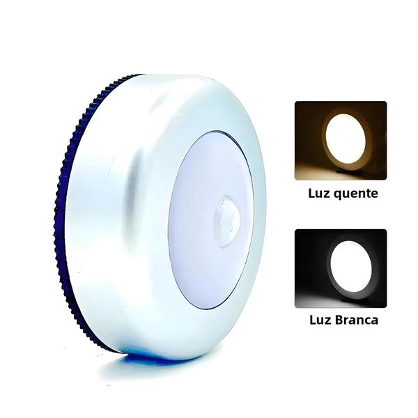 Imagem de Sensor De Movimento Sem Fio Alimentado Por Bateria LED Luz Noturna Para Quarto Armário Iluminação De