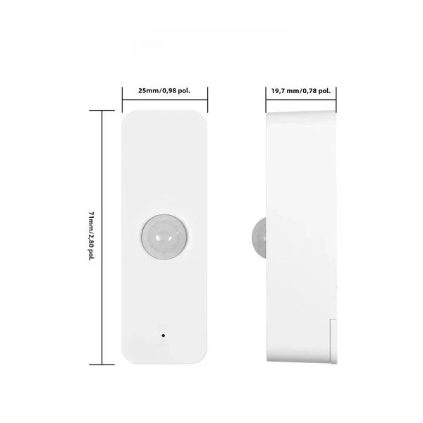 Imagem de Sensor de Movimento WiFi ZigBee Smart PIR - Detector de Presença Infravermelho para Automação Residencial