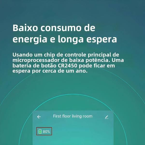 Imagem de Sensor de Movimento Zigbee Mini PIR Tuya - Detector de Alarme 2 em 1 com Sensor de Luz Infravermelho Passivo