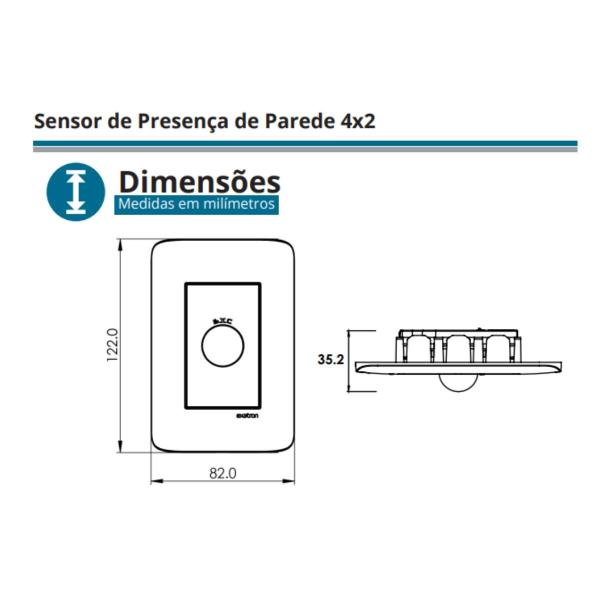 Imagem de Sensor de Presença 4x2 Smart Control