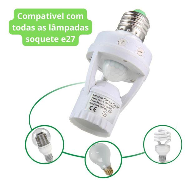 Imagem de Sensor de Presença Bocal E27: Sua Casa mais Inteligente