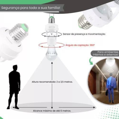 Imagem de Sensor de Presença c/ Fotocélula - Iluminação Automática E27