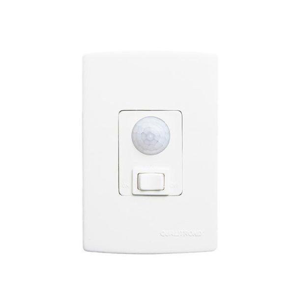 Imagem de Sensor de Presença de Parede para Embutir com Fotocélula 180 Qi6 3 Fios - Qualitronix