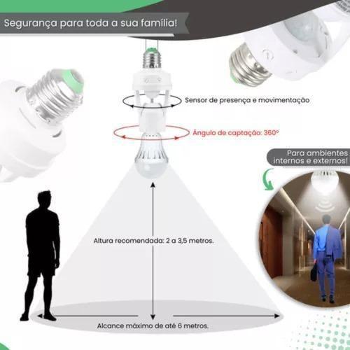 Sensor de Presença E27 Ativação Automática da Luz - Melhor Preço Imagem de Sensor de Presença E27 Ativação Automática da Luz