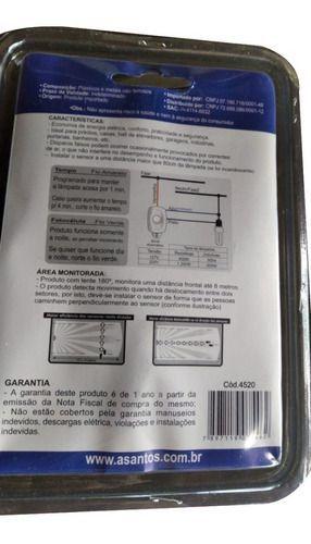 Imagem de Sensor De Presença Externo Ou Interno Fotocelula Parede A.Santos