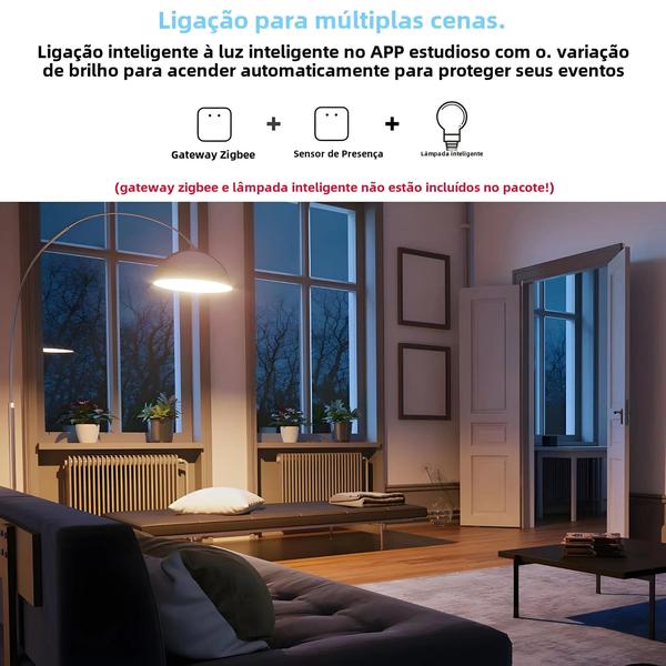 Imagem de Sensor de Presença Inteligente Wi-Fi Zigbee - Compatível com Tuya e Alexa