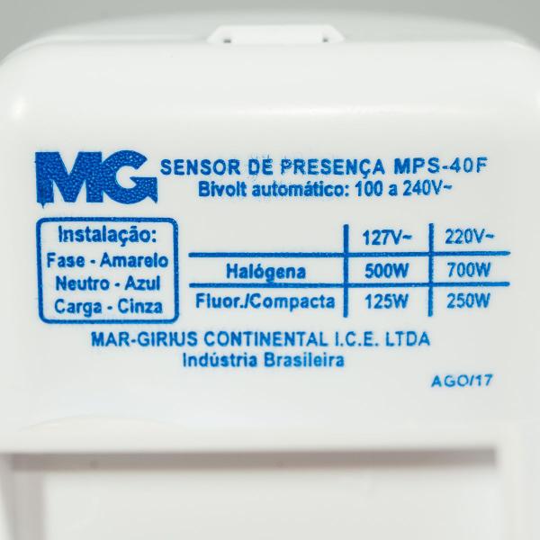 Imagem de Sensor De Presença Sobrepor Parede Rfemps40F Margirius