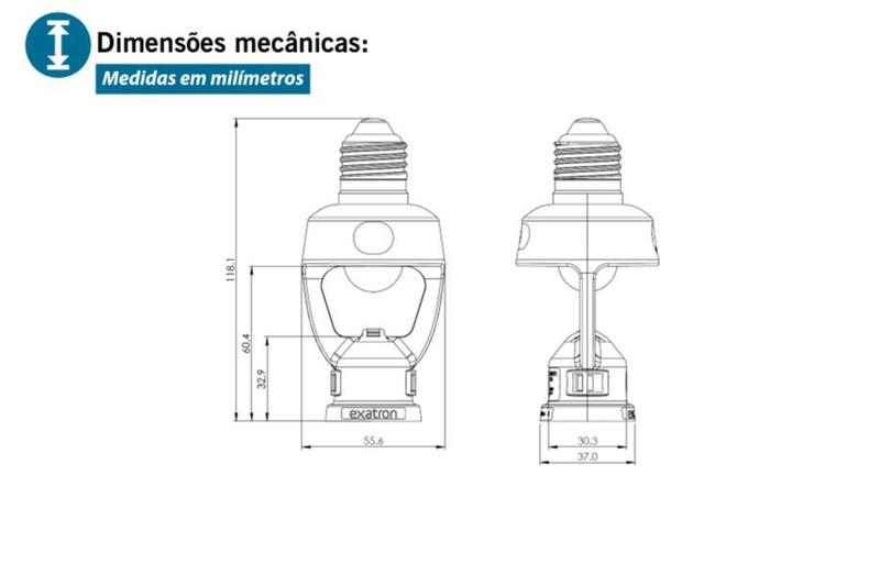 Imagem de Sensor De Presença Soquete E27 Xcontrol Bivolt Exatron