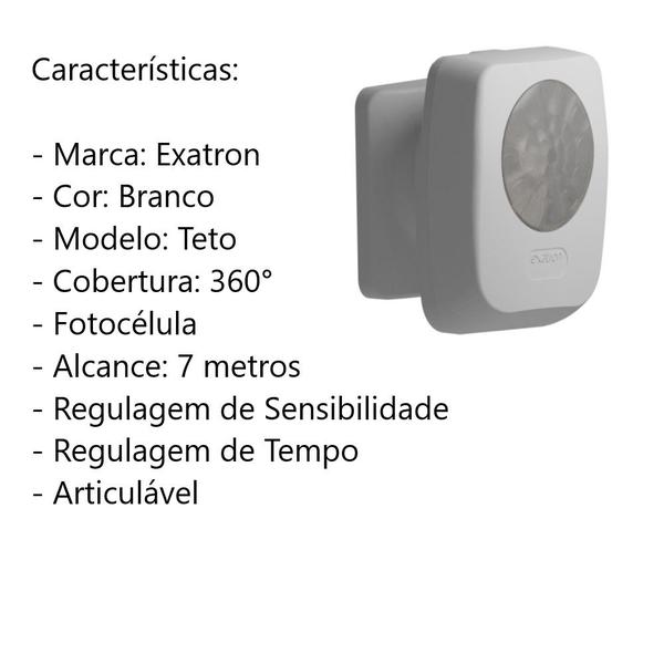 Imagem de Sensor de Presença Teto Articulado 360 Smart X-Control