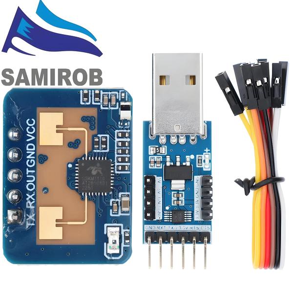 Imagem de Sensor de Radar Mini 24GHz HLK-LD2410 - Alta Sensibilidade - Módulo de Presença Humana