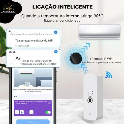 Imagem de Sensor De Temperatura E  Umidade  Inteligente Wifi  Alexa