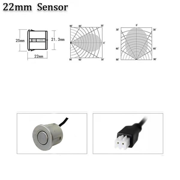 Imagem de Sensor Estacionamento Carro 4 Sensores 3 Cores Kp S100